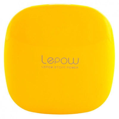 Lepow Moonstone Hordozható Akkumulátor - 3000 mAh, Sárga Powerbank, Kompakt USB Töltő - Maxihome