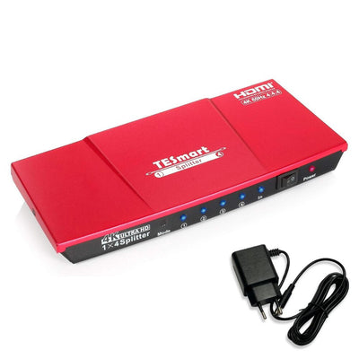 TESmart Ultra HD HDMI Splitter 1x4 – 4K@60Hz, HDR, 18 Gbps - Maxihome