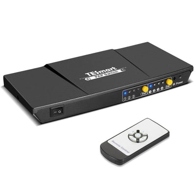 TESmart 4x1 HDMI Switch Multi-View funkcióval – 1080p@60Hz, Akadásmentes Váltás - Maxihome