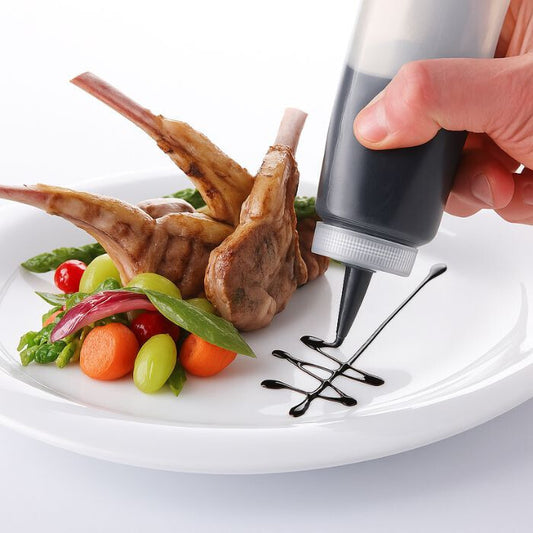 Szószadagoló Palack Szett 6 db - 230 ml Műanyag Ketchup és Szósz Adagoló Konyhába - Maxihome
