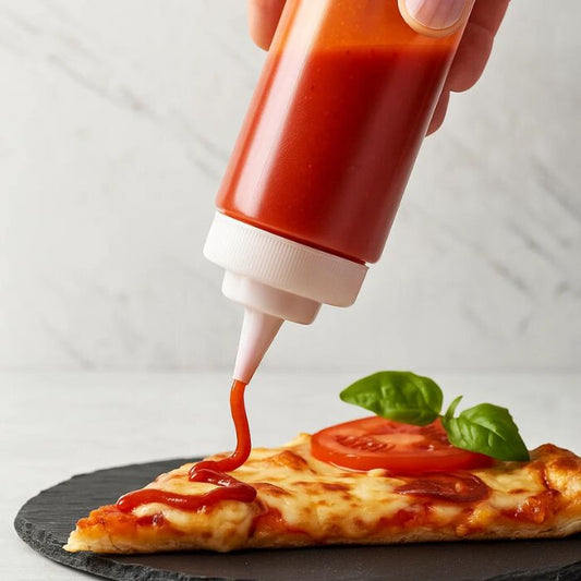 Szószadagoló Palack Szett 6 db - 230 ml Műanyag Ketchup és Szósz Adagoló Konyhába - Maxihome