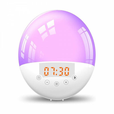 Bshop LED Ébresztőóra - Ébresztőfény, Napfelkelte Szimuláció, Kíméletes Ébredés - Maxihome