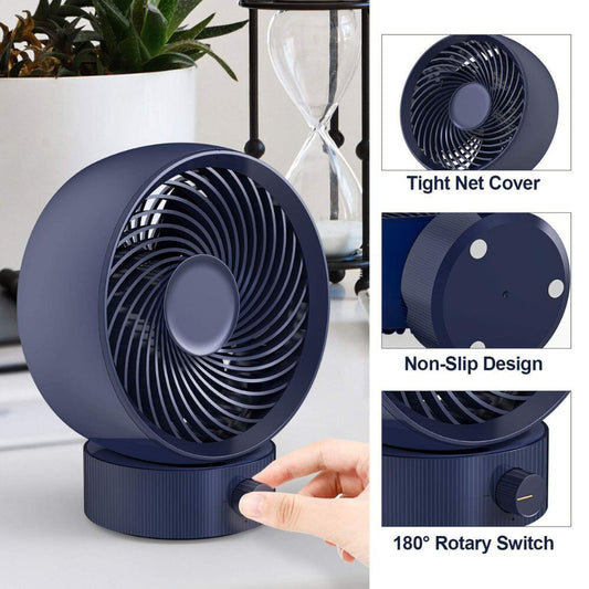 Gifort Mini USB-s Asztali Ventilátor - Kis Méretű Csendes Ventilátor Otthonra és Irodába - Maxihome
