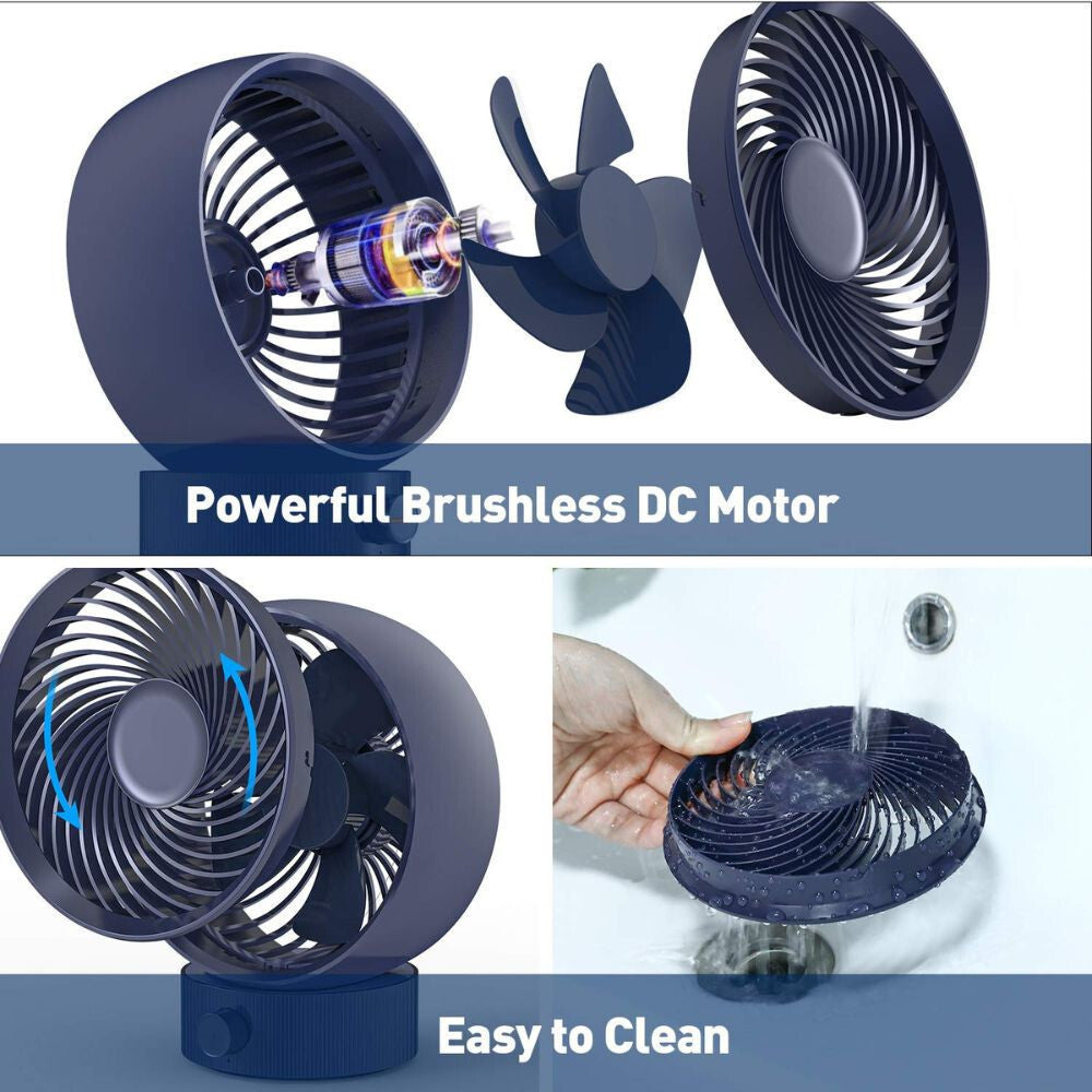 Gifort Mini USB-s Asztali Ventilátor - Kis Méretű Csendes Ventilátor Otthonra és Irodába - Maxihome
