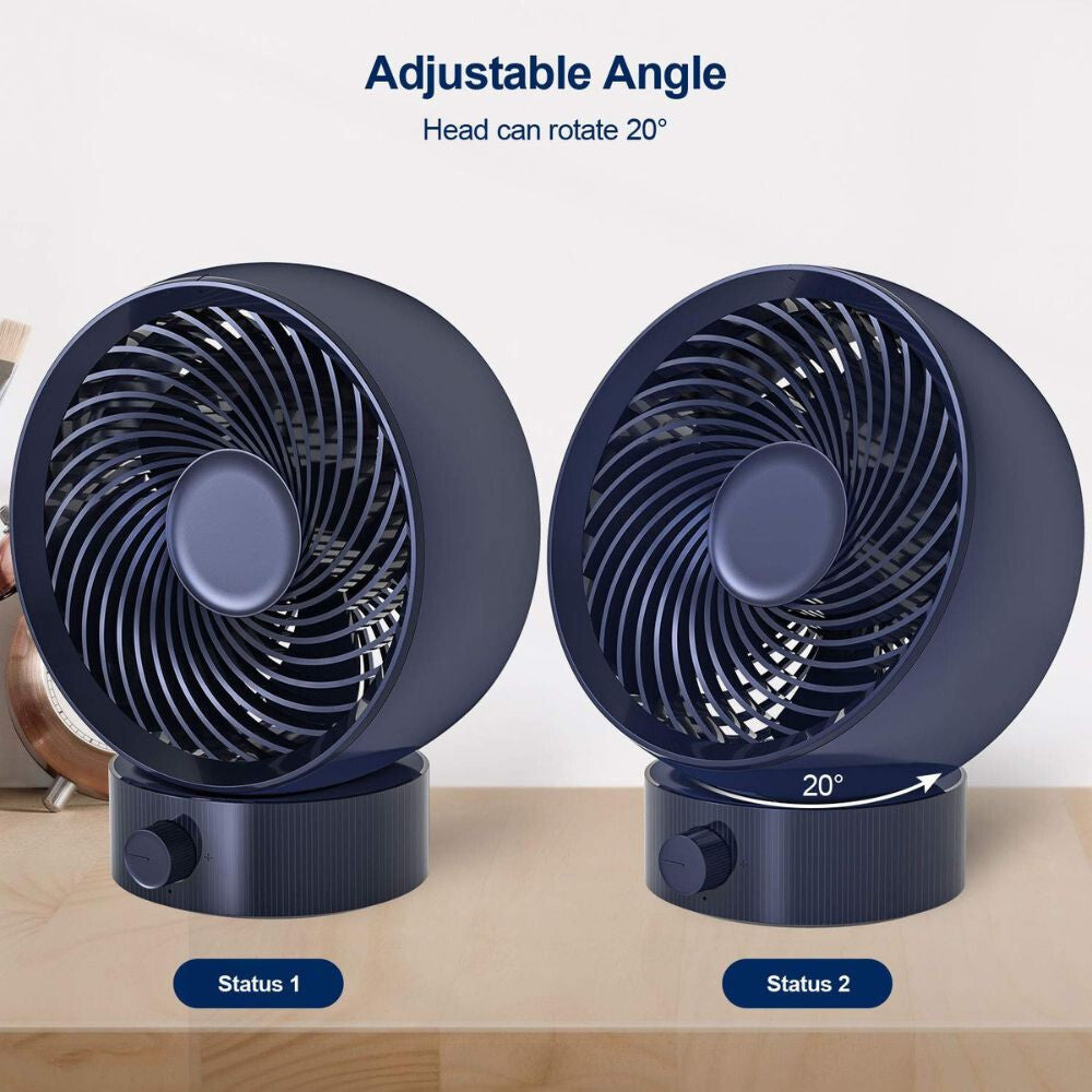 Gifort Mini USB-s Asztali Ventilátor - Kis Méretű Csendes Ventilátor Otthonra és Irodába - Maxihome