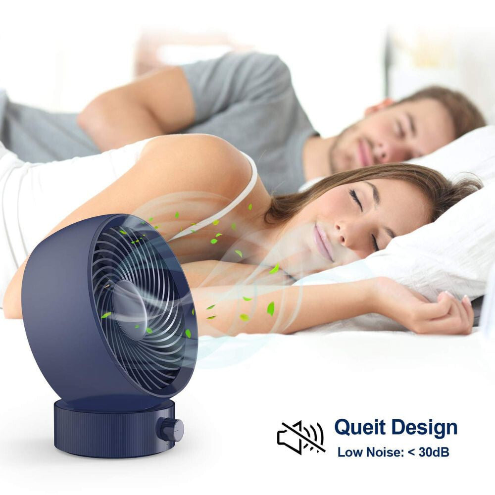 Gifort Mini USB-s Asztali Ventilátor - Kis Méretű Csendes Ventilátor Otthonra és Irodába - Maxihome