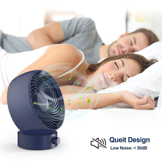 Gifort Mini USB-s Asztali Ventilátor - Kis Méretű Csendes Ventilátor Otthonra és Irodába - Maxihome