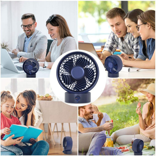 Gifort Mini USB-s Asztali Ventilátor - Kis Méretű Csendes Ventilátor Otthonra és Irodába - Maxihome