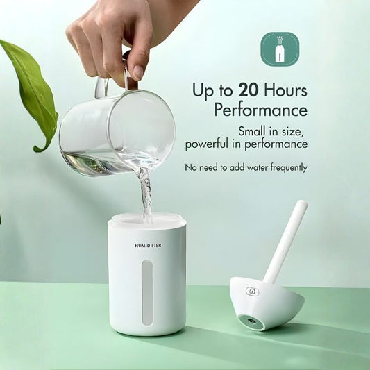 Homasy Hordozható Mini Párásító, 320 ml-es (Fehér) - Maxihome