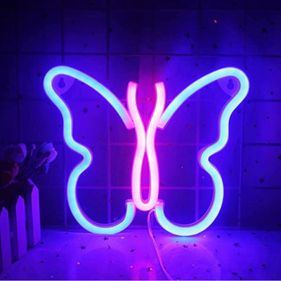 Wanxing Pillangó Formájú LED Neon Világítás 23x19cm - Maxihome