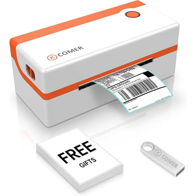 K‑COMER RX106F Hőnyomtatós Címkenyomtató USB – 10×15 cm Címkékhez, 150 mm/s, 203 Dpi - Maxihome