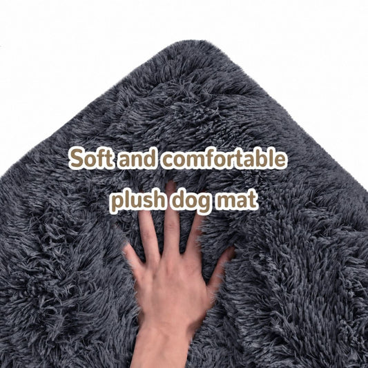 TEFOMATE Rövid Szőrű Plüss Kutyaágy