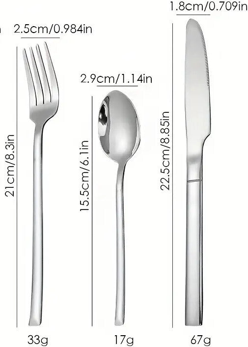 Elegáns Evőeszköz Készlet 6db-os