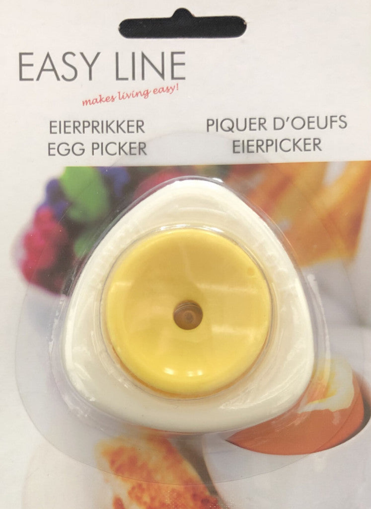 EASY LINE Rugós Tojáslyukasztó - Biztonsági Záras Konyhai Tojásfúró - Maxihome