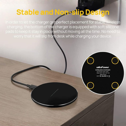 Bshopy LTD-006 Vezeték Nélküli Gyors Töltőpad – 15W Qi Mobiltelefon Töltő