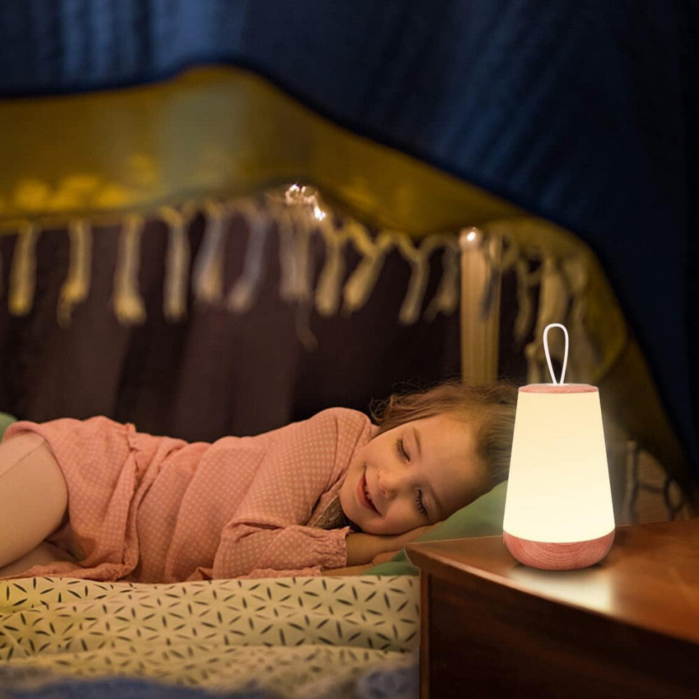 LED Éjszakai Lámpa - Faerezett Mintás, Meleg Fényű, Hálószobai Asztali Lámpa - Maxihome