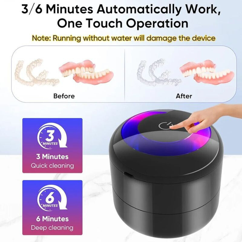 Ultrahangos Tisztító Gép UV Fertőtlenítéssel – Ékszer, Fogsor és Fogászati Eszközökhöz - Maxihome