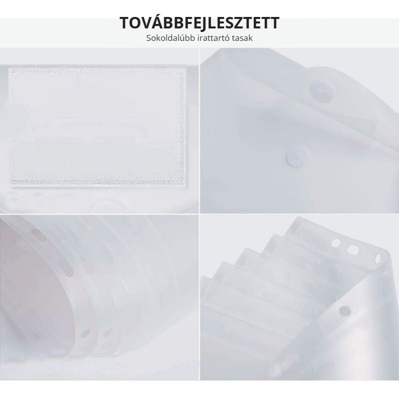 A4 tépőzáras irattartó tasak – továbbfejlesztett, sokoldalú kialakítás