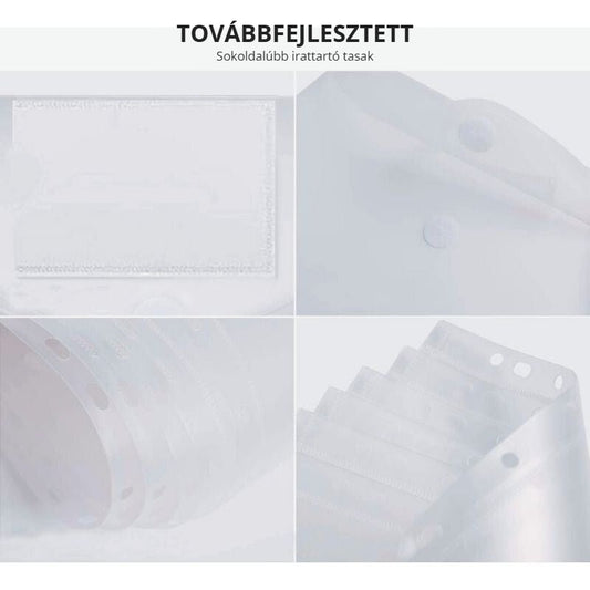 A4 tépőzáras irattartó tasak – továbbfejlesztett, sokoldalú kialakítás