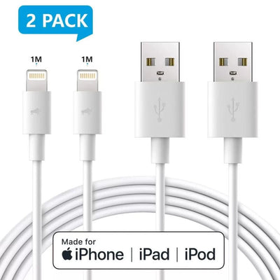 Amoner MFi Tanúsítvánnyal Rendelkező iPhone Gyorstöltő - 2 db 1 m - es USB Töltőkábel - BShopy