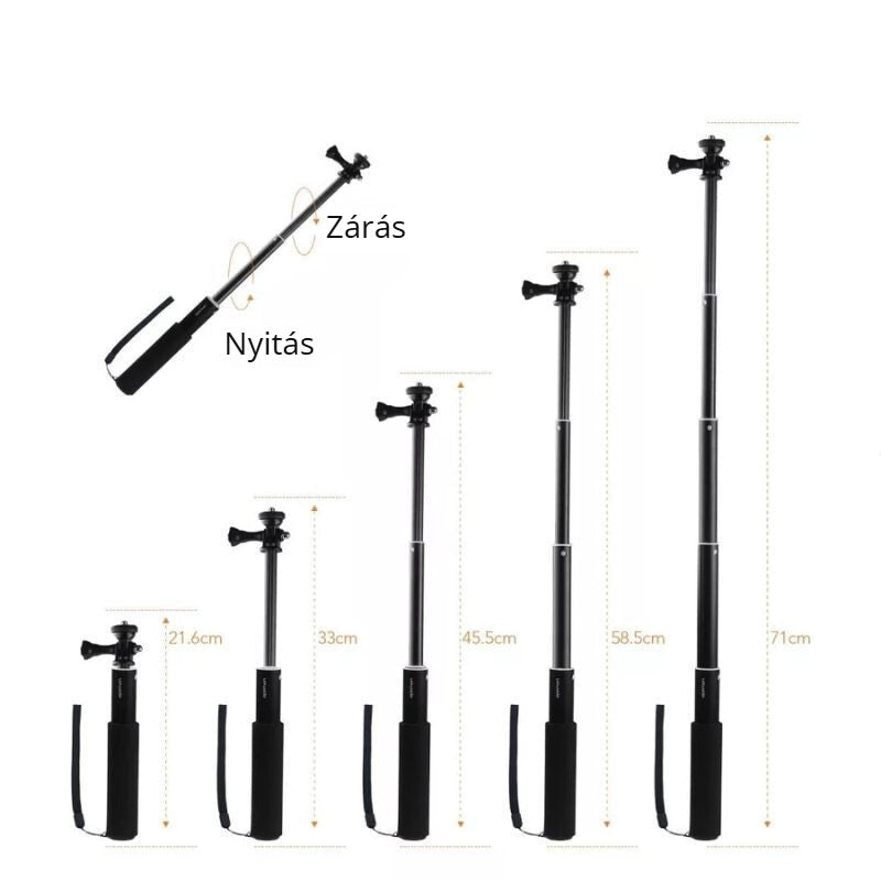 Apeman SS150 szelfibot – kihúzható hossz 21,6–71 cm