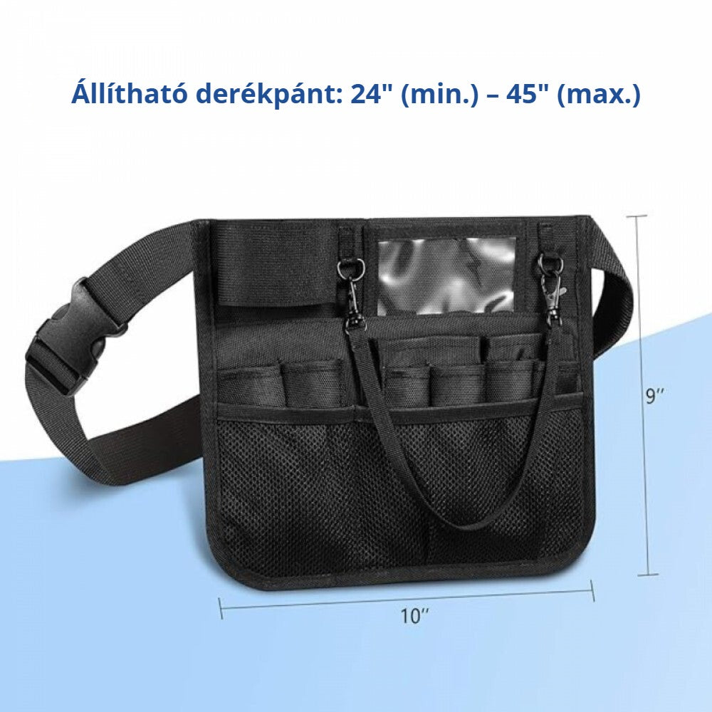 Ápolói övtáska állítható derékpánttal – méretek