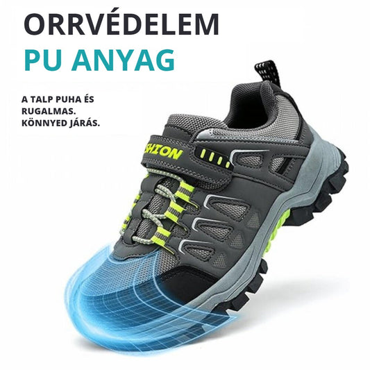 Ashion gyerek túracipő – orrvédelem, puha PU talp