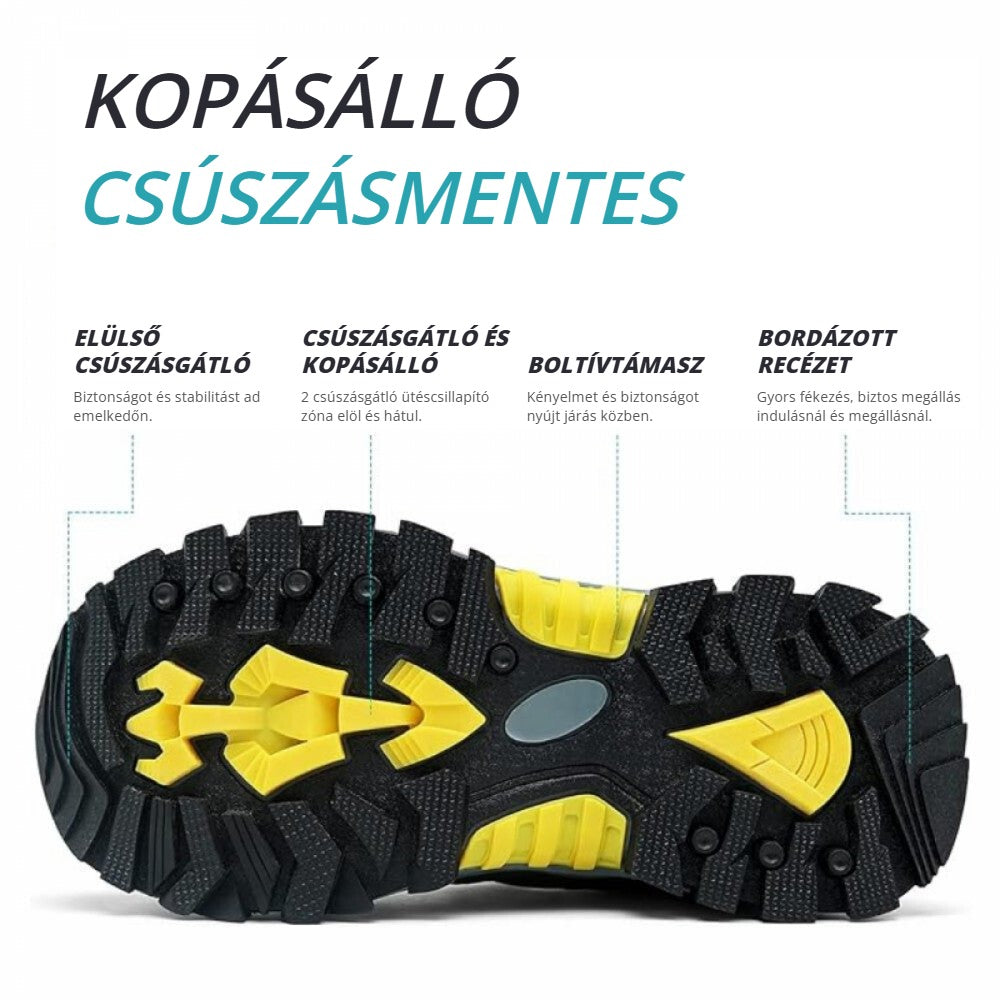 Ashion gyerek túracipő – kopásálló, csúszásmentes talp