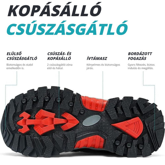 Ashion gyerek túracipő – kopásálló, csúszásgátló talp