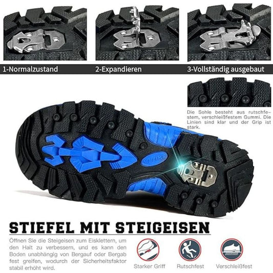 ASHION Téli Cipő Kék-Fekete