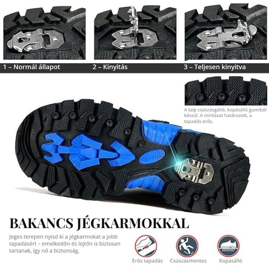 Ashion téli bakancs kihajtható jégkarmokkal
