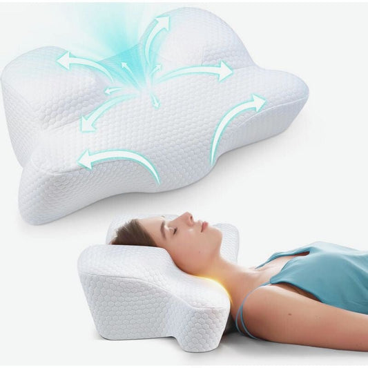 Benazcap Memory Foam Szépségpárna - Fehér, Arcbőrbarát