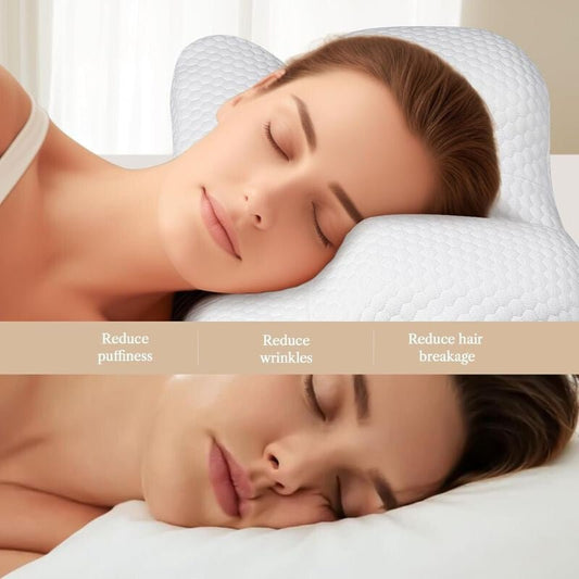 Benazcap Memory Foam Szépségpárna - Fehér, Arcbőrbarát