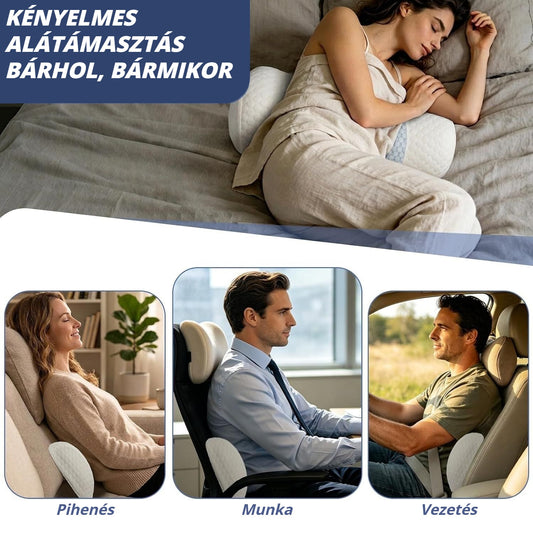 Blux deréktámasz párna pihenéshez, munkához és vezetéshez