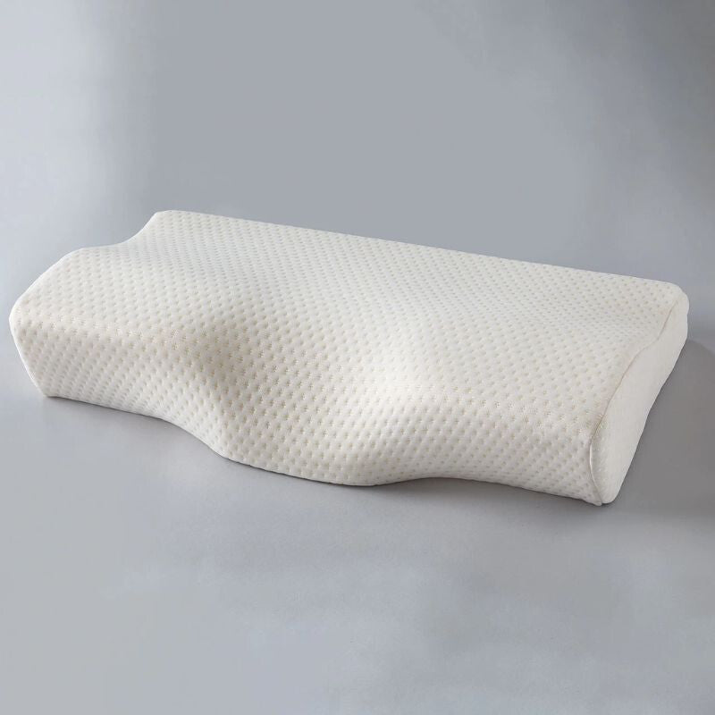 Blux Kényelmes Memóriahabos Párna Mosható Huzattal – 50×30×10/7 cm - Fehér - BShopy