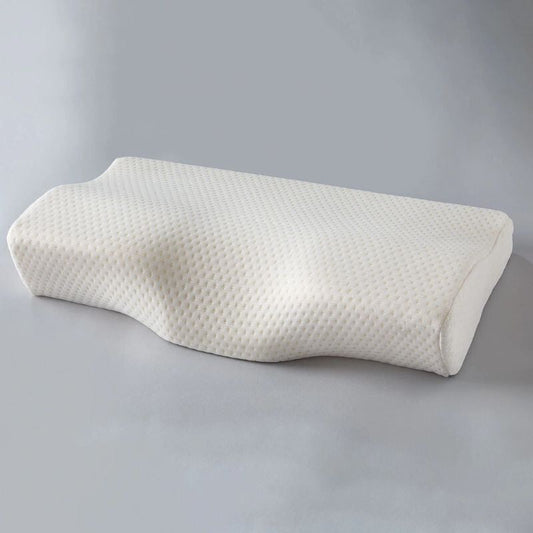 Blux Kényelmes Memóriahabos Párna Mosható Huzattal – 50×30×10/7 cm - Fehér - BShopy