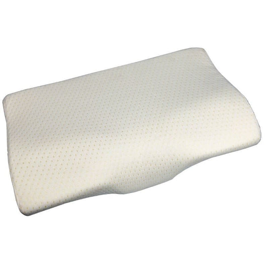 Blux Kényelmes Memóriahabos Párna Mosható Huzattal – 50×30×10/7 cm - Fehér - BShopy
