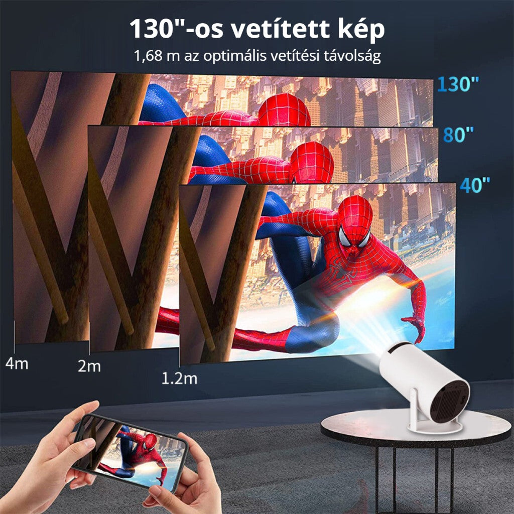 BLux mini projektor – akár 130"-os vetített kép