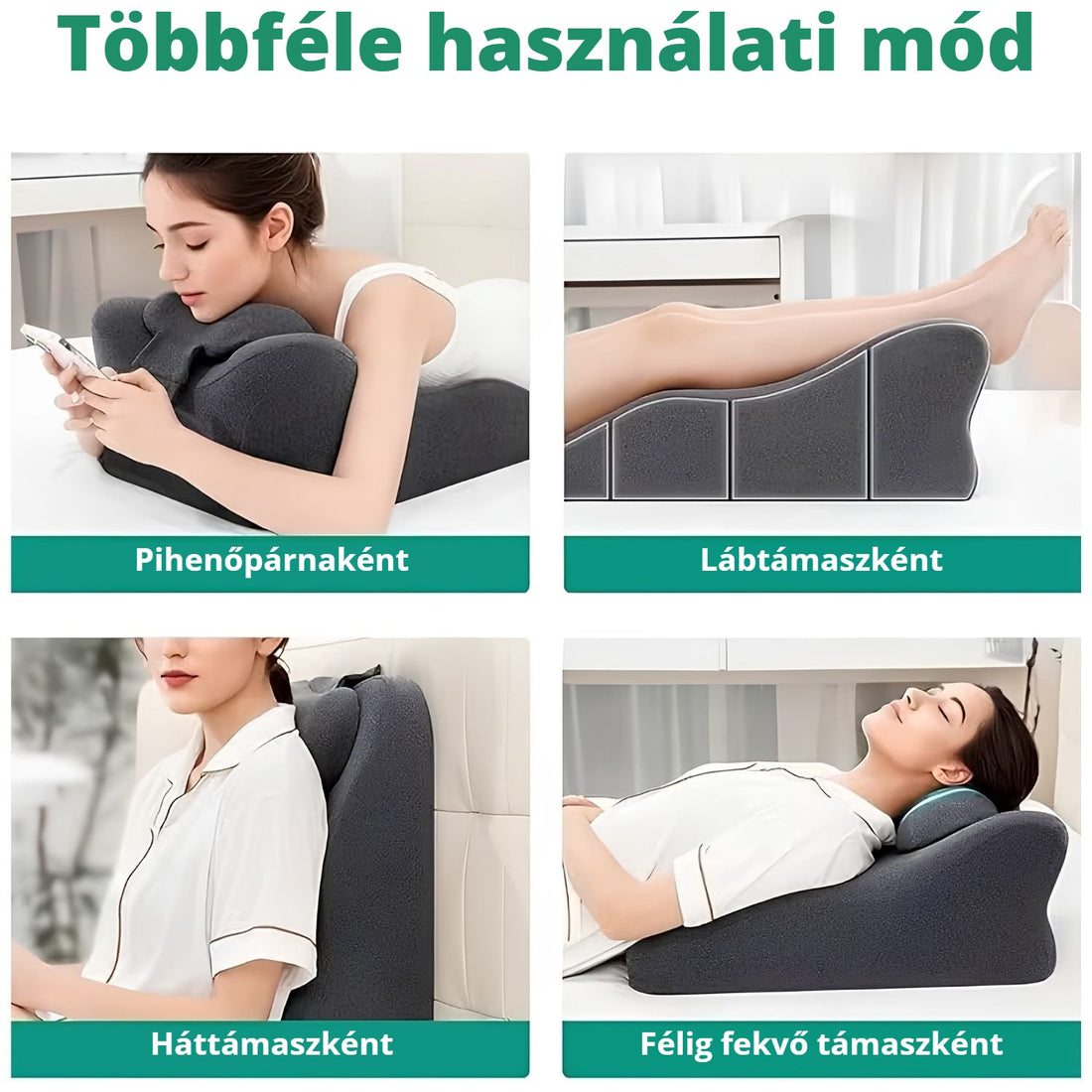 Blux memóriahabos pihenőpárna – többféle használati mód