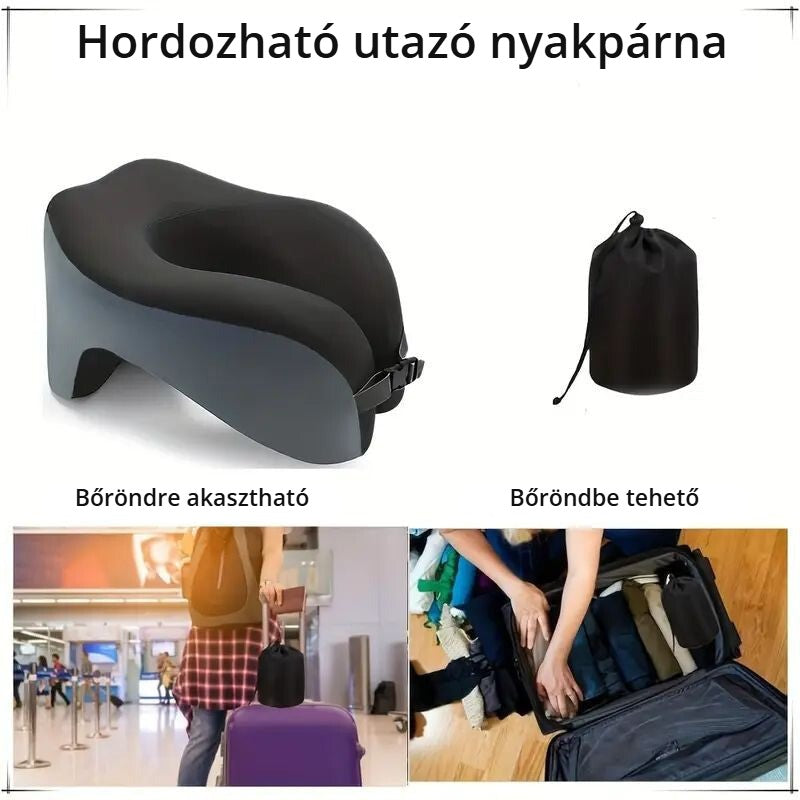 Blux hordozható utazó nyakpárna – bőröndre akasztható