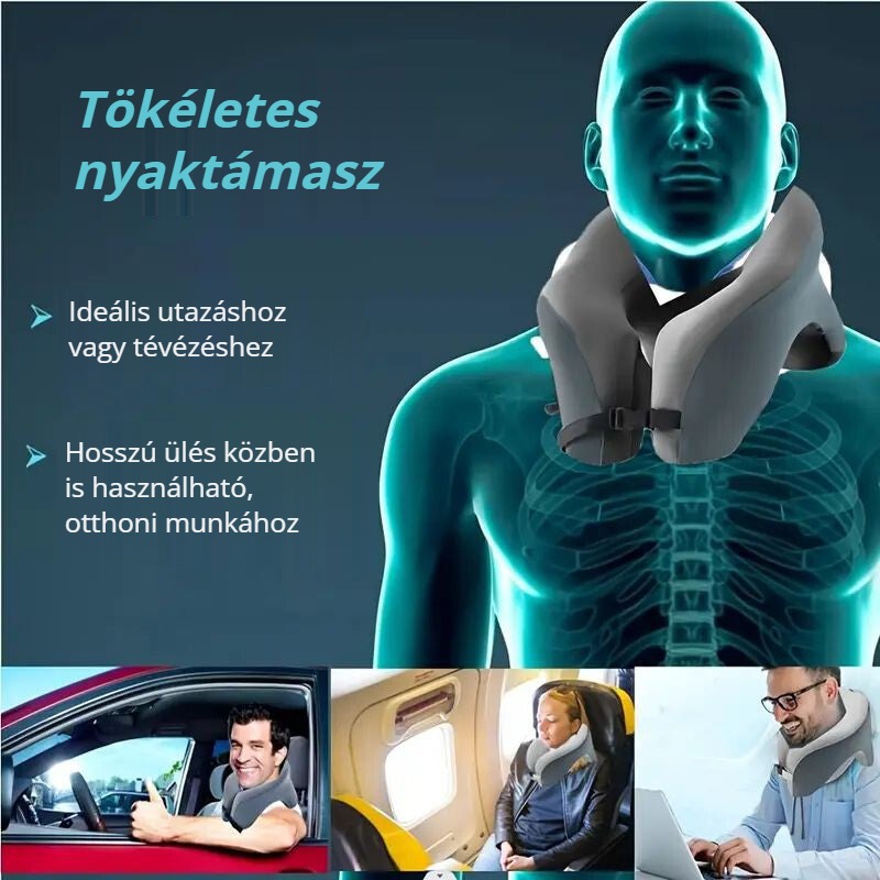 Blux U-alakú nyakpárna – tökéletes nyaktámasz utazáshoz