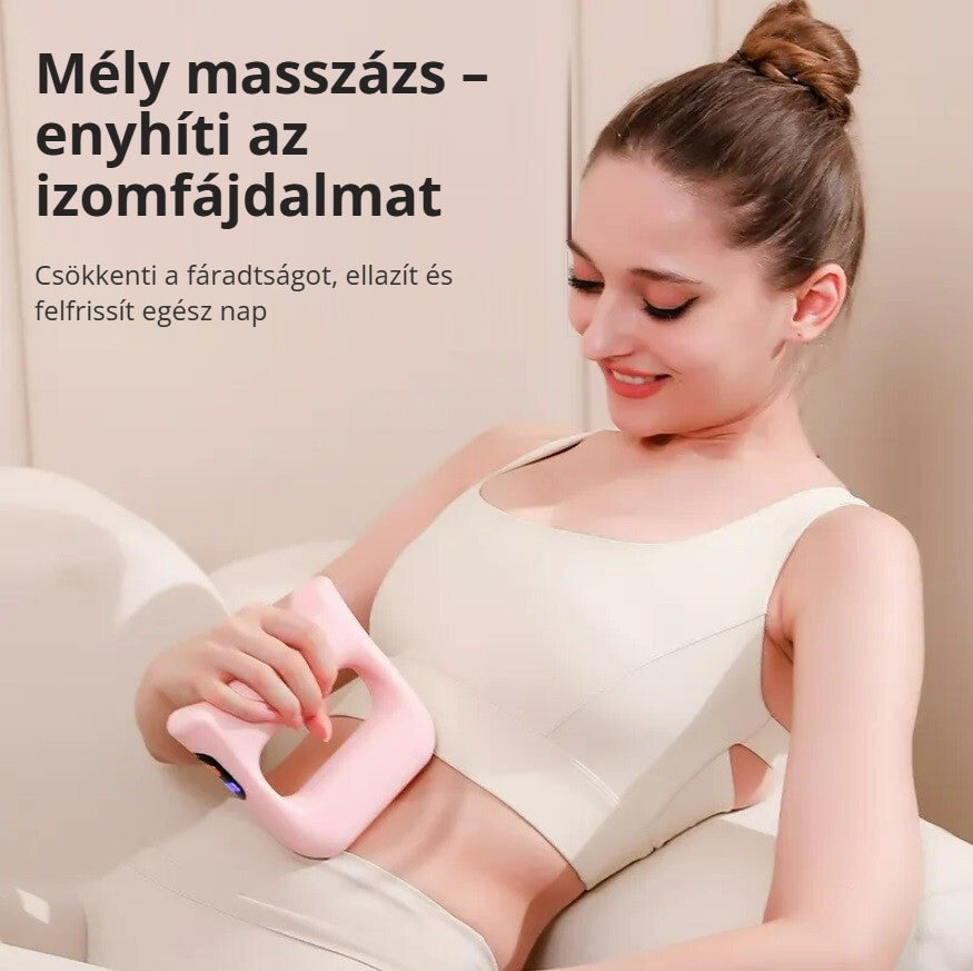 BLux kézi vibrációs masszírozó – mély masszázs, enyhíti az izomfájdalmat