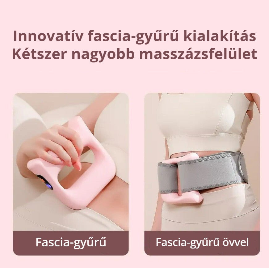 BLux vibrációs masszírozó – fascia-gyűrű és fascia-gyűrű övvel