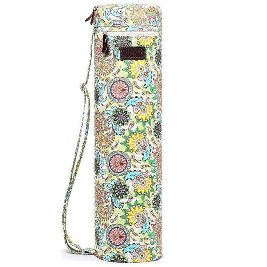 BOENCE Bohém Jógatáska Zöld - Cipzáras Táska Jóga Felszereléshez