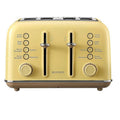 Buydeem DT640E Kenyérpirító – 4 szeletes, Citromsárga Retro Design
