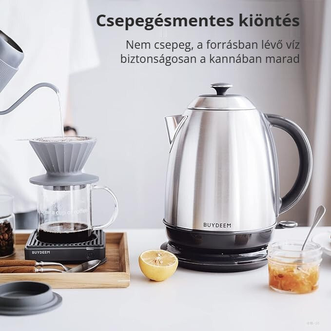 Buydeem vízforraló csepegésmentes kiöntéssel