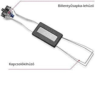 Billentyűsapka-lehúzó és kapcsolókihúzó a Cherry MX kompatibilis billentyűsapkákhoz