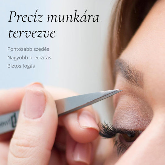 Hegyes szemöldökcsipesz precíz munkára – pontosabb szedés, biztos fogás