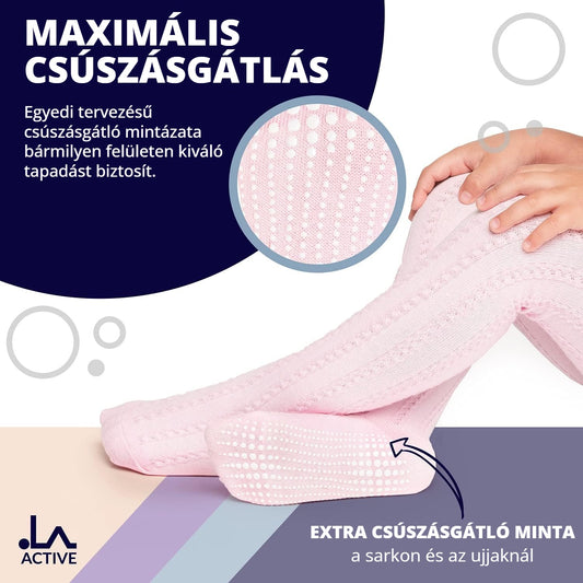 Csúszásgátlós kötött gyerek harisnya – maximális csúszásgátlás