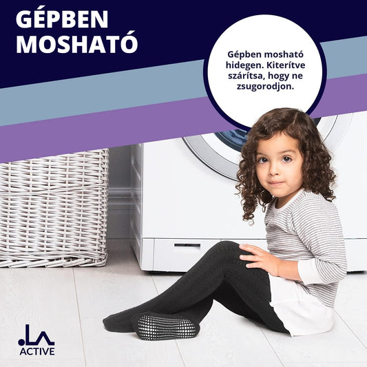 Csúszásgátlós kötött gyerek harisnya – gépben mosható